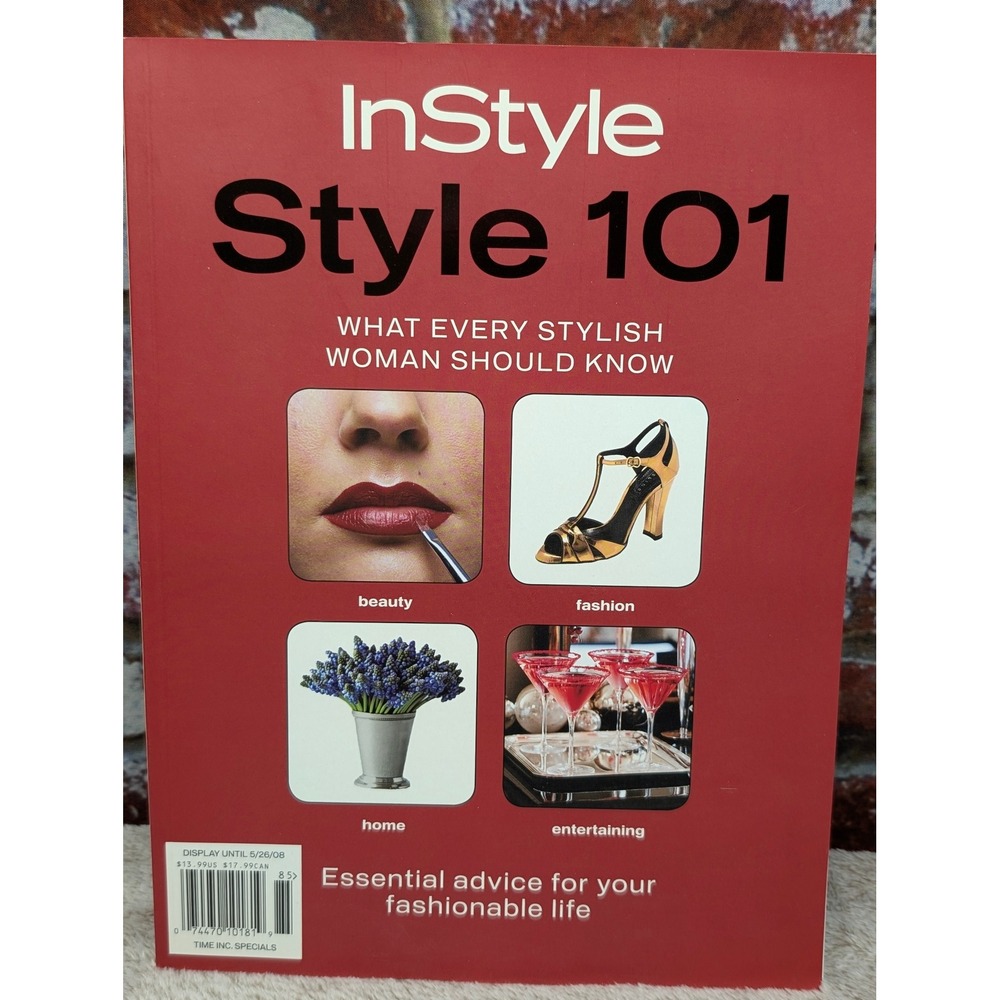 InStyle Style 101 Fashion Beauty Home Entertaining Guide Book 2008 Special